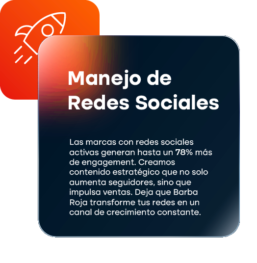 Servicio de manejo y gestión profesional de redes sociales por Barba Roja Agency.